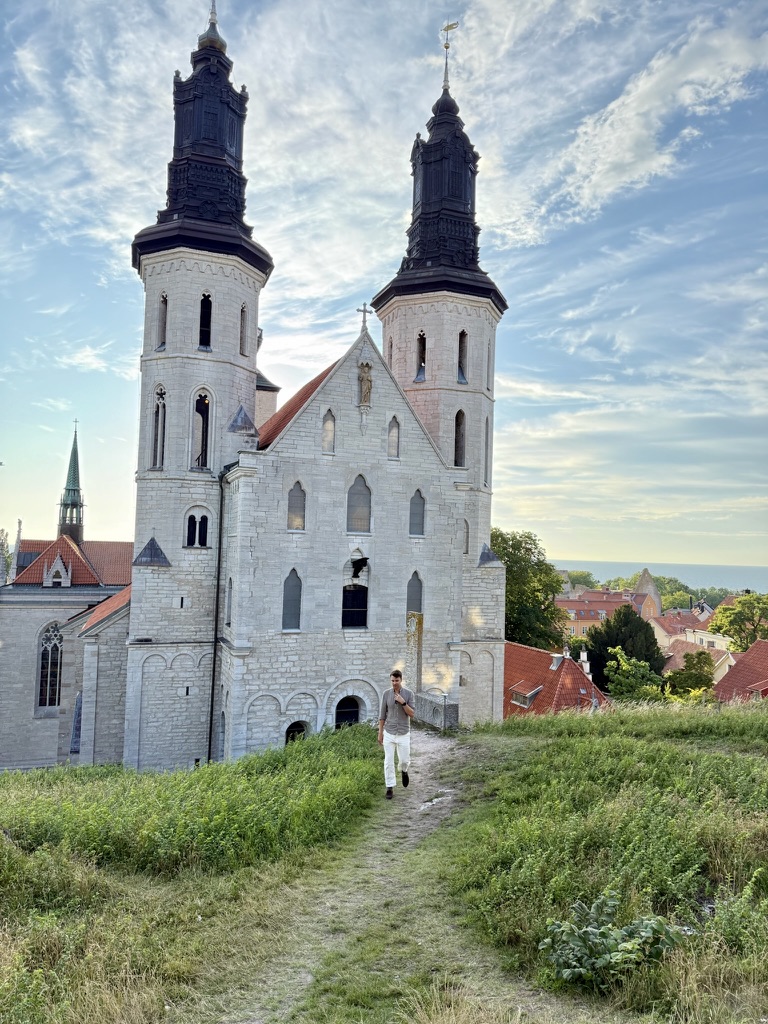 Historic cathedral in Visby, Gotland