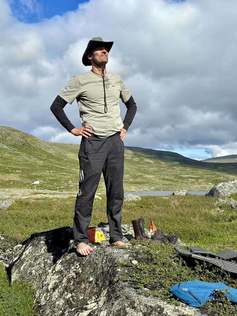 Hiking in the Norwegian mountains